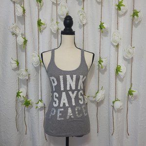 Victoria's Secret PINK Rhinestone Tank Top US Small